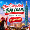 Tour đón Giáng sinh tại Đài Loan