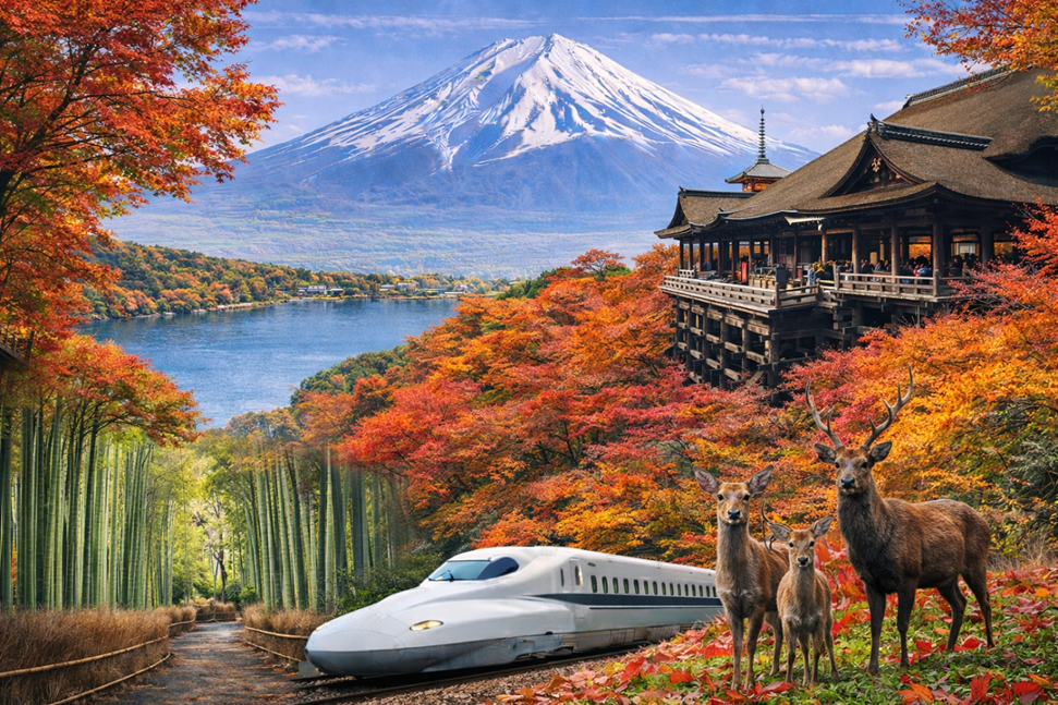 Mùa thu trên cung đường vàng Nhật Bản Tokyo - Phú Sĩ - Nagoya - Kyoto - Osaka