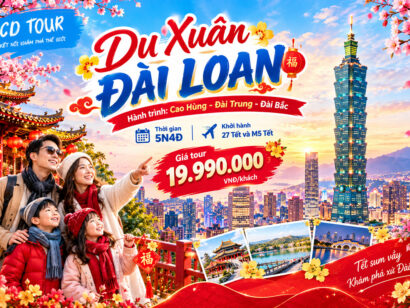 Du xuân Đài Loan - Cao Hùng - Đài Trung - Đài Bắc